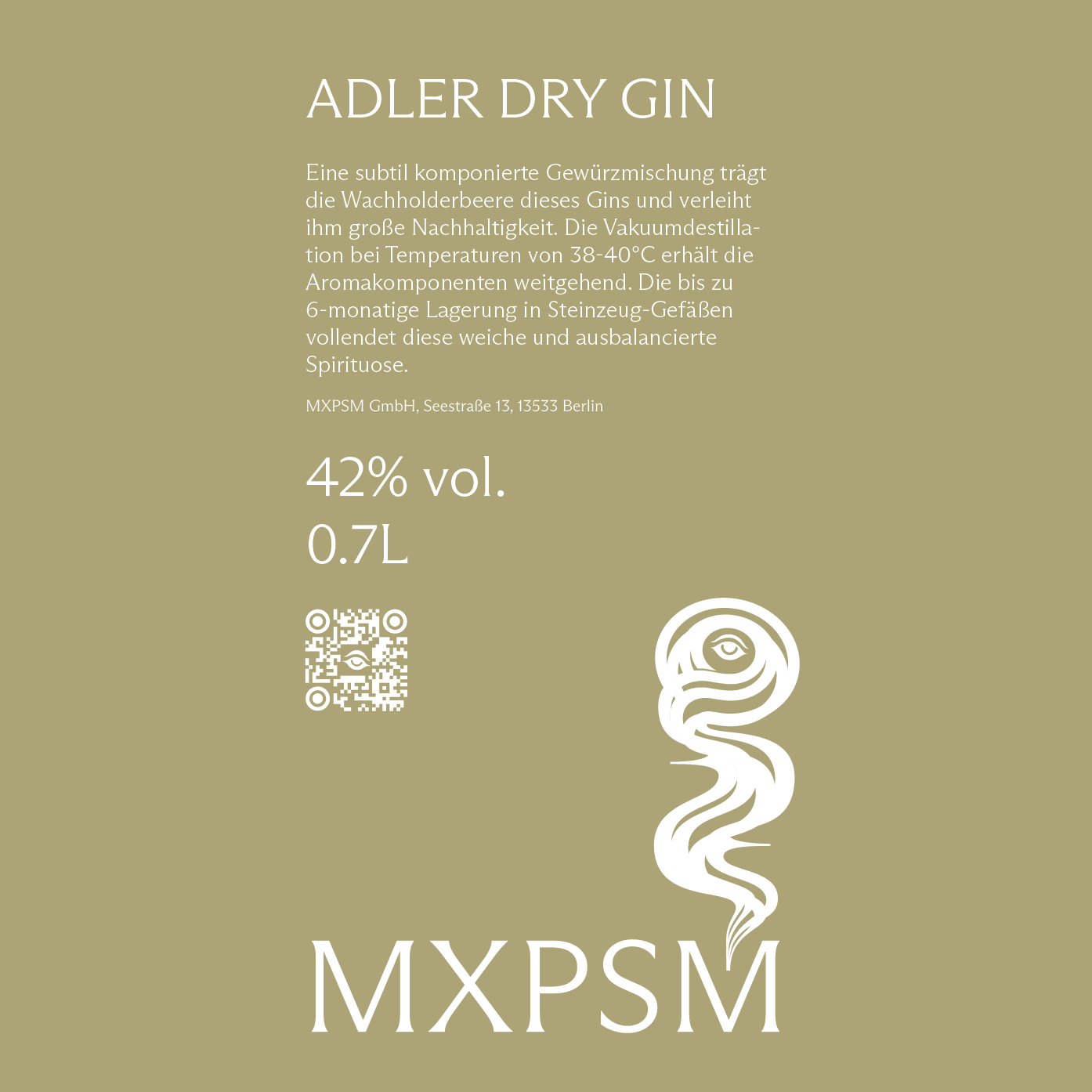 Adler Berlin Dry Ginのボトル画像